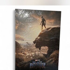 Black Panther 2018 Promotion Metal Poster Framed